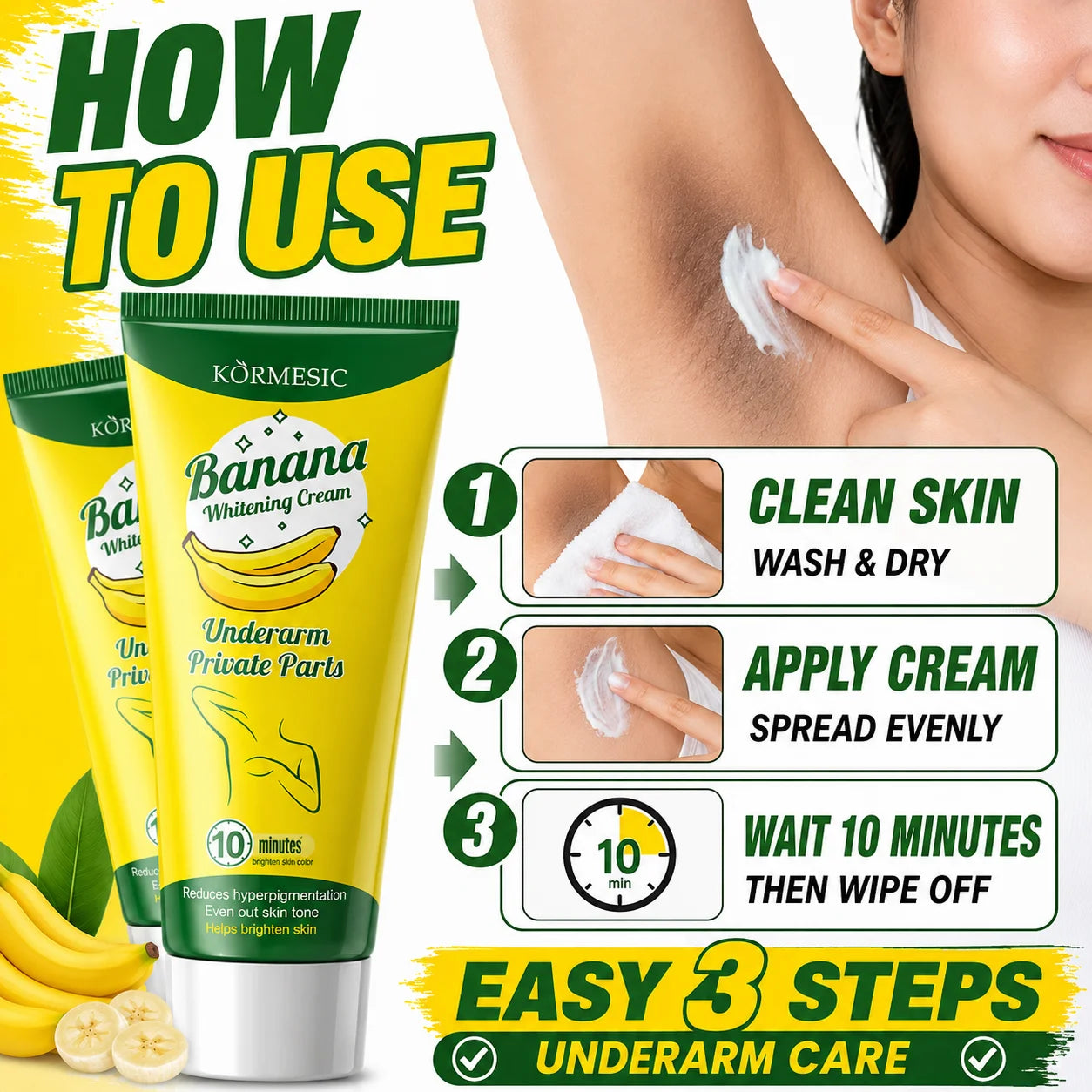 Banana Underarm Whitening Cream